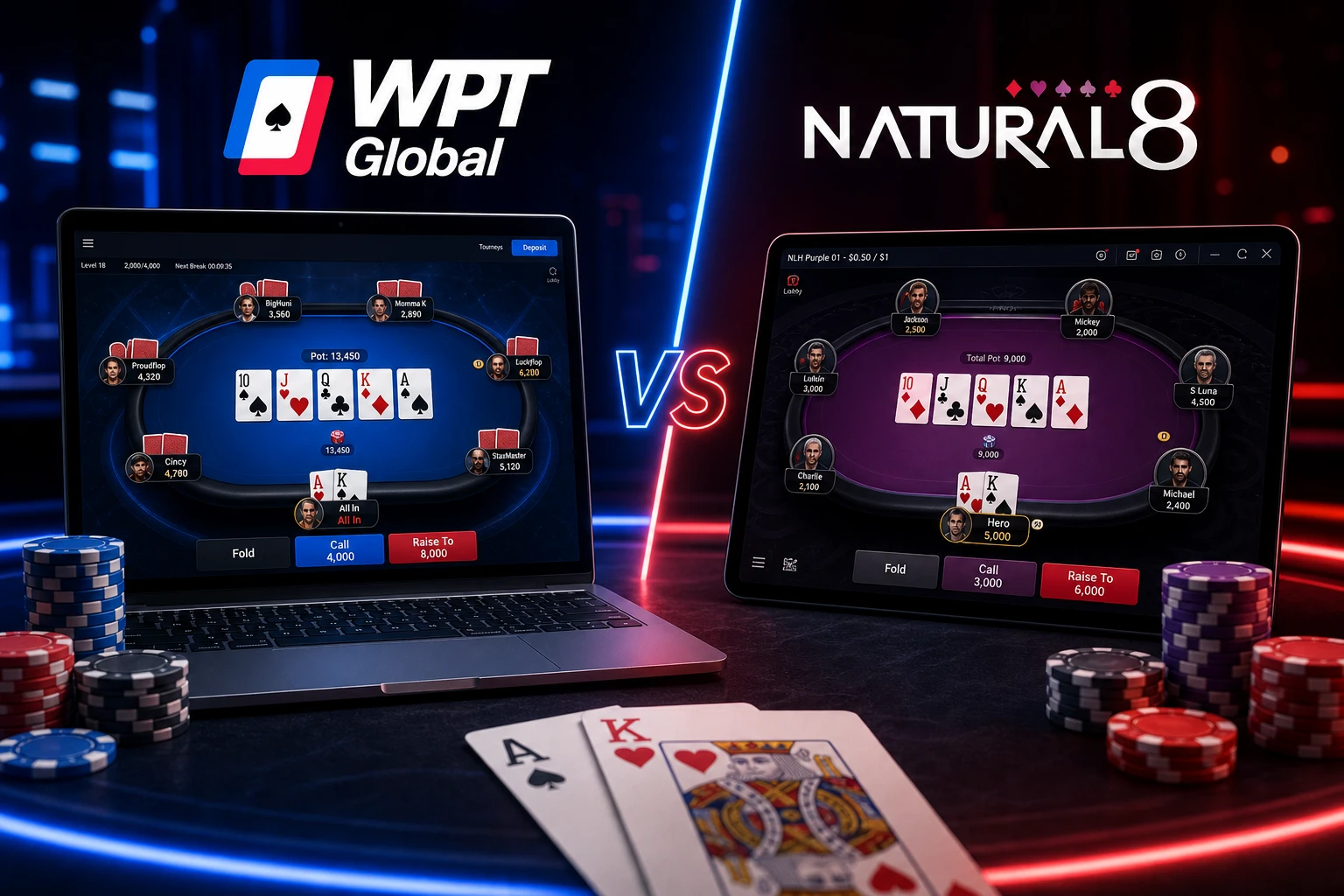 WPT Global vs Natural8 平台對比封面